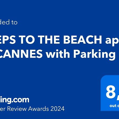 Steps To The Beach Apart In Cannes With Parking Екстер'єр фото